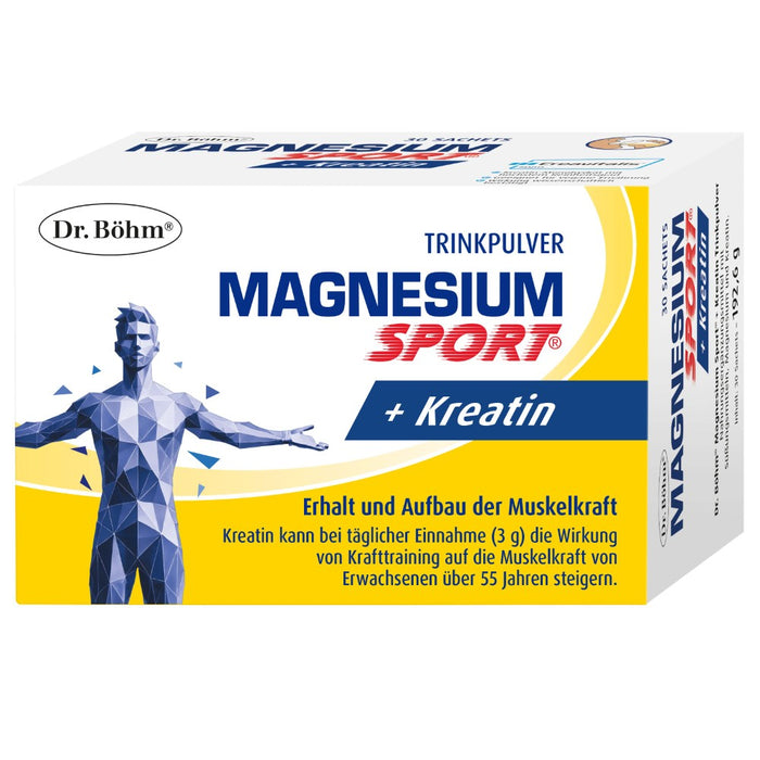 Dr. Böhm Magnesium Sport + Kreatin Trinkpulver, 30 St. Granulat