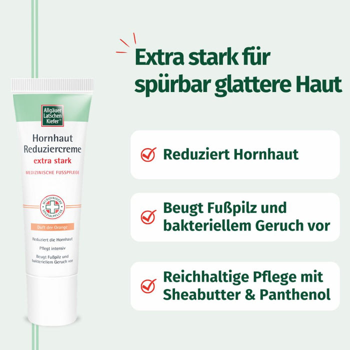 Allgäuer Latschenkiefer Hornhaut Reduziercreme extra stark, 30 ml Creme