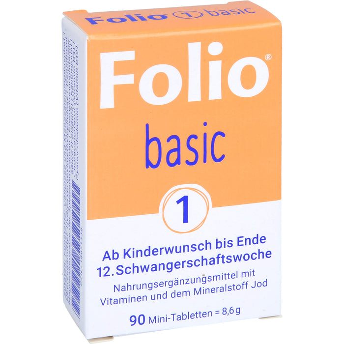 Folio 1 Basic ab Kinderwunsch bis Ende 12.Woche, 90 St. Tabletten