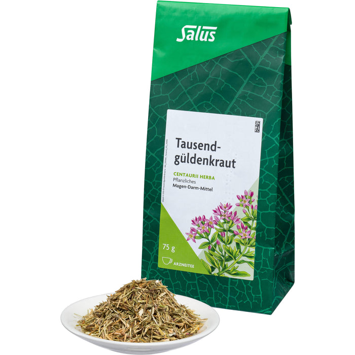 Salus Tausendgüldenkraut Arzneitee bei Appetitlosigkeit und Verdauungsbeschwerden, 75 g Tee