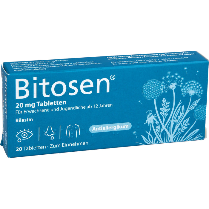 Bitosen 20 mg Tabletten bei Allergien, 20 St. Tabletten