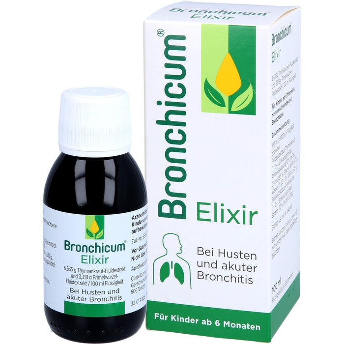 Bronchicum Elixir bei Husten und akuter Bronchitis, 100 ml Solution