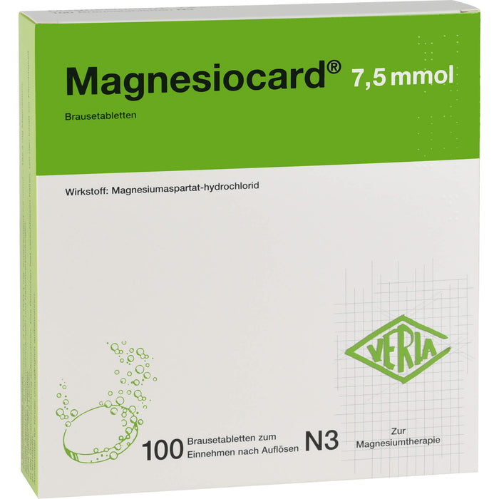 Magnesiocard  7,5 mmol, Brausetabletten, 100 St. Tabletten