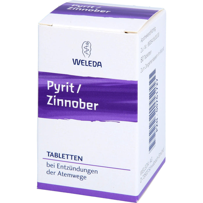 Pyrit Zinnober Weleda Tbl., 80 St. Tabletten