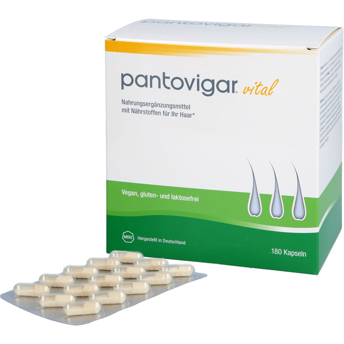 Pantovigar vital Kapseln für normales Haarwachstum, 180 St. Kapseln