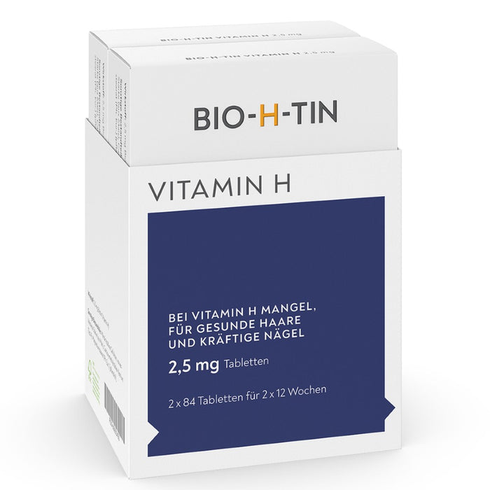 BIO-H-TIN Vitamin H Tabletten 2,5 mg beugen einem Mangel an Vitamin H vor, 84 St. Tabletten