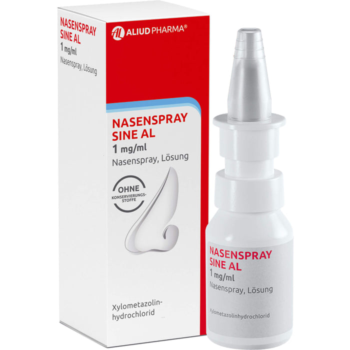 Nasenspray sine AL 1 mg/ml Nasenspray bei Schnupfen, Nasennebenhöhlen-Entzündung und allergischem Schnupfen, 10 ml Lösung