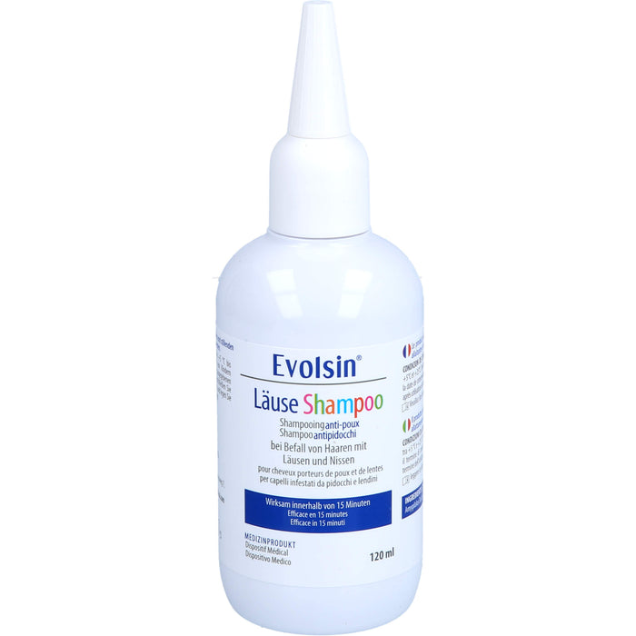 Evolsin Läuseshampoo mit Läusekamm, 120 ml Shampoo