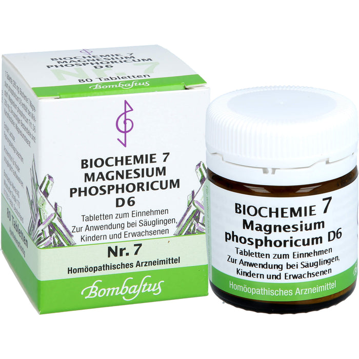Biochemie 7 Magnesium phosphoricum Bombastus D6 Tbl., 80 St. Tabletten