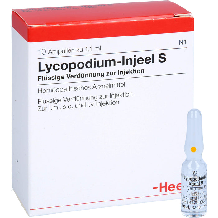Heel Lycopodium-Injeel S flüssige Verdünnung, 10 St. Ampullen