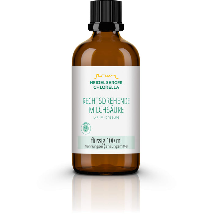 Heidelberger Chlorella Rechtsdrehende Milchsäure in flüssiger Form, 100 ml Lösung