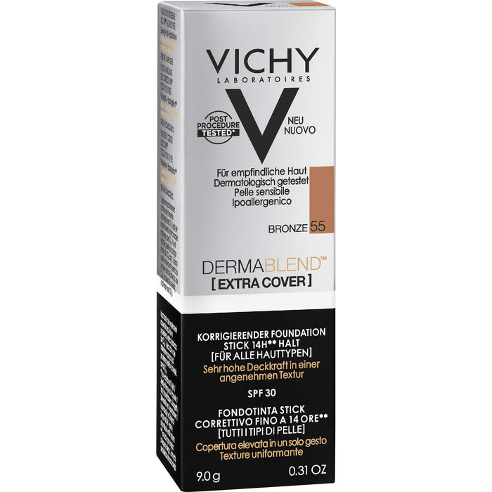 VICHY Dermablend Extra Cover Stick 55 zur Abdeckung farblicher Unebenmäßigkeiten, 9 g Creme