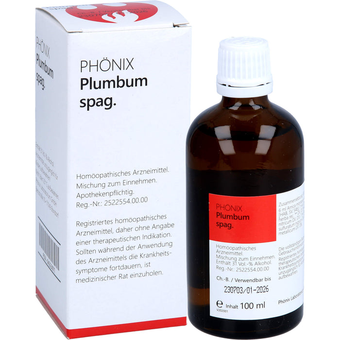 PHÖNIX Plumbum spag. Tropfen, 100 ml Mischung