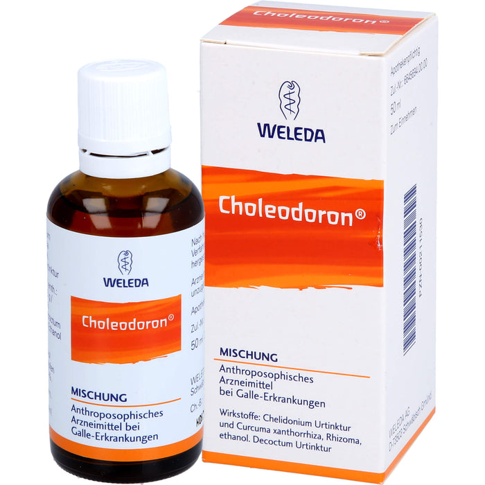 WELEDA Choleodoron Mischung bei Galle-Erkrankungen, 50 ml Lösung