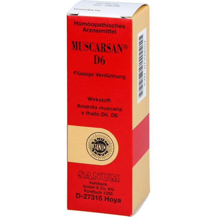 SANUM-KEHLBECK Muscarsan D6 Tropfen, 30 ml Lösung