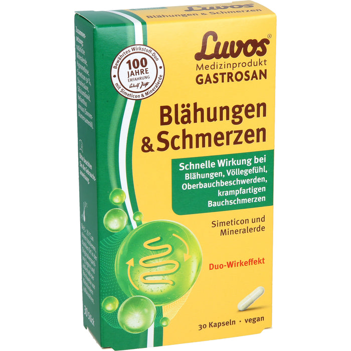 Luvos Gastrosan Kapseln bei Blähungen & Schmerzen, 30 St. Kapseln