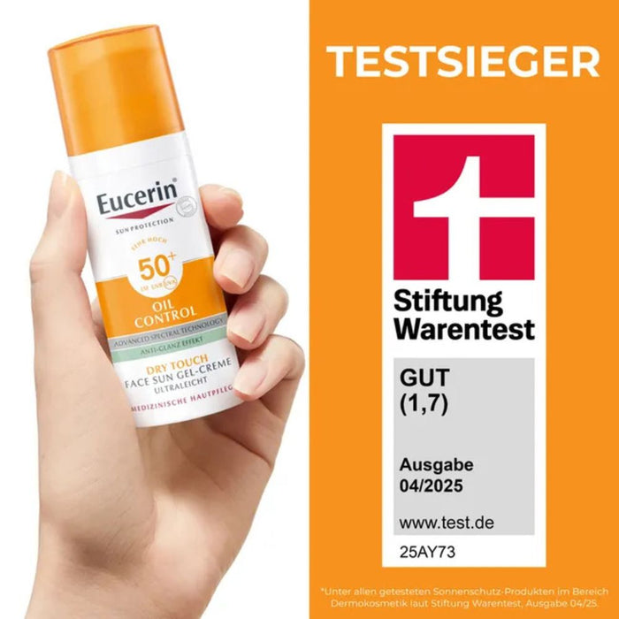 Eucerin Oil Control Face Sun Gel-Creme LSF 50+, 50 ml Creme