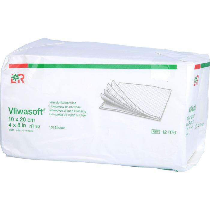 Vliwasoft Vliesstoffkompresse 10x20cm, 100 St KOM