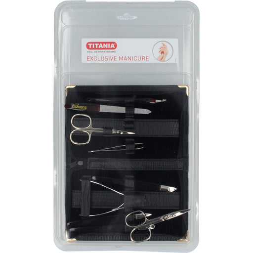 Manikueretui 9teilig Herren Rindleder TITANIA, 1 St 