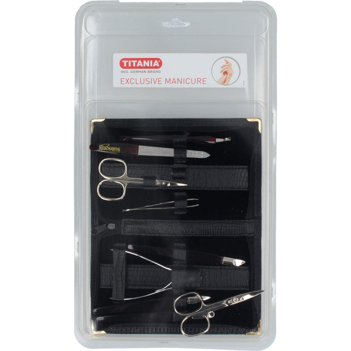 Manikueretui 9teilig Herren Rindleder TITANIA, 1 St 
