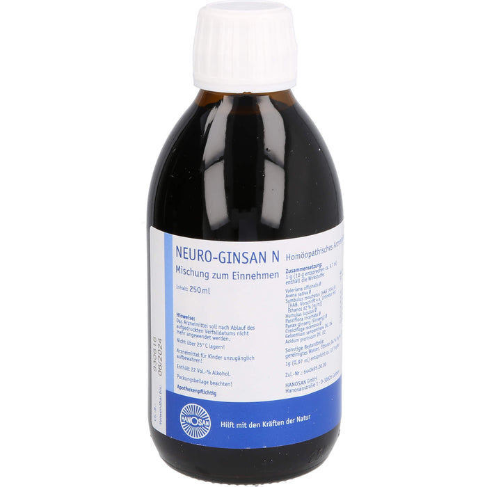 HANOSAN Neuro Ginsan N Mischung, 250 ml Lösung