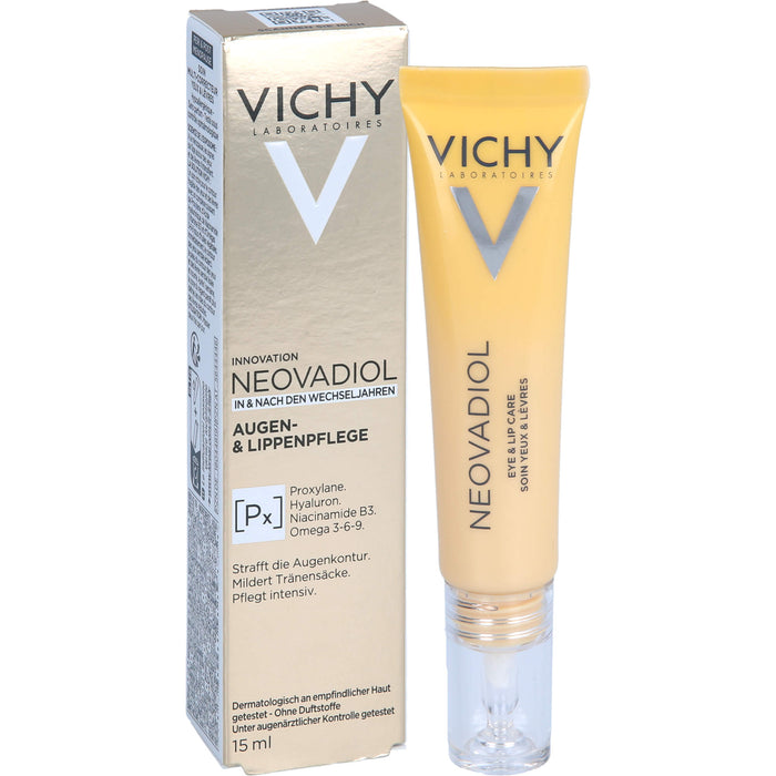 VICHY Neovadiol straffende Anti-Aging Augen- & Lippenpflege, 15 ml Creme