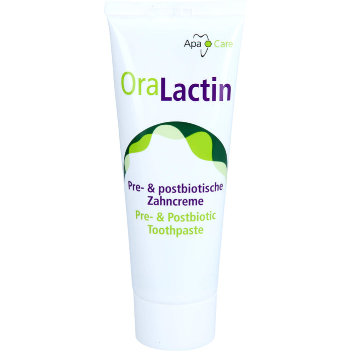 OraLactin Pre- und Postbiotische Zahncreme zur Unterstützung und Einstellung einer gesunden Mundflora, 75 ml Creme