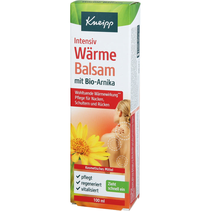 Kneipp Intensiv Wärmebalsam mit Bio-Arnika Pflege für Nacken, Rücken und Schultern, 100 ml Balsam