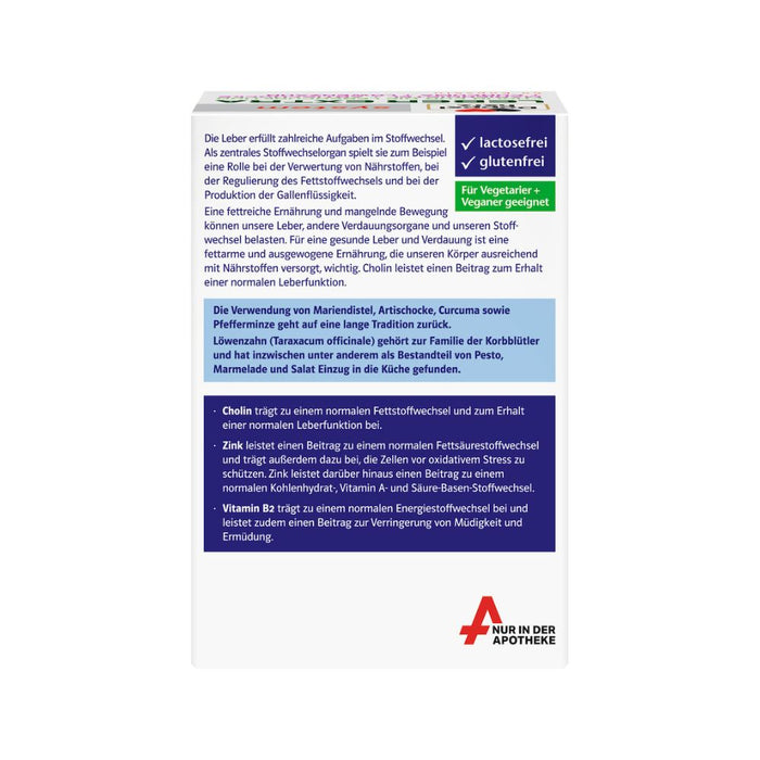 Doppelherz system Leber Extra Kapseln mit Mariendistel, Artischocke und Curcuma zur Unterstützung der Leberfunktion, 60 St. Kapseln