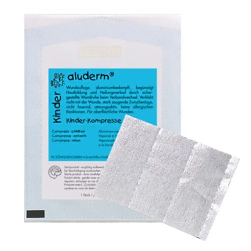 aluderm Kinder Kompresse 8 x 6 cm, 1 St. Kompressen