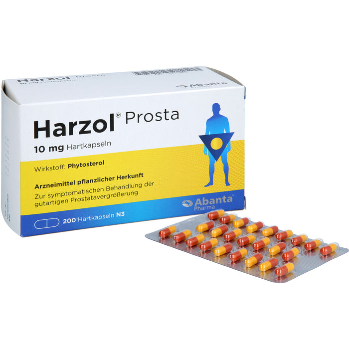 Harzol Prosta 10 mg Hartkapseln bei gutartiger Prostatavergrößerung, 200 St. Kapseln