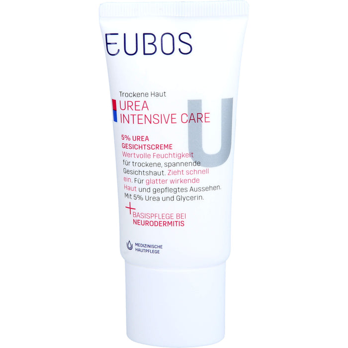 EUBOS Trockene Haut Urea 5% Gesichtscreme, 50 ml Creme