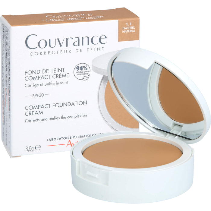 Avène Couvrance Kompakt Creme-Make-up Naturel 1.1 mit LSF 30, 8.5 g Creme