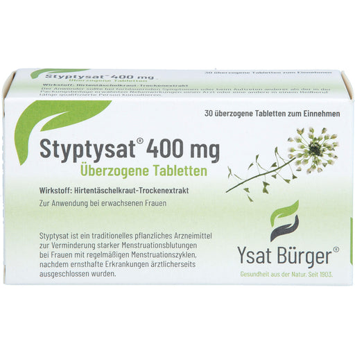 Styptysat 400 mg Tabletten zur Verminderung starker Menstruationsblutungen bei Frauen, 30 St. Tabletten