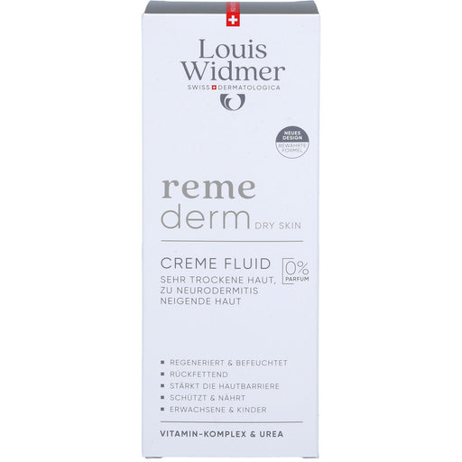 Louis Widmer remederm Creme Fluid unparfümiert für sehr trockene, zu Neurodermitis neigende Haut, 200 ml Creme