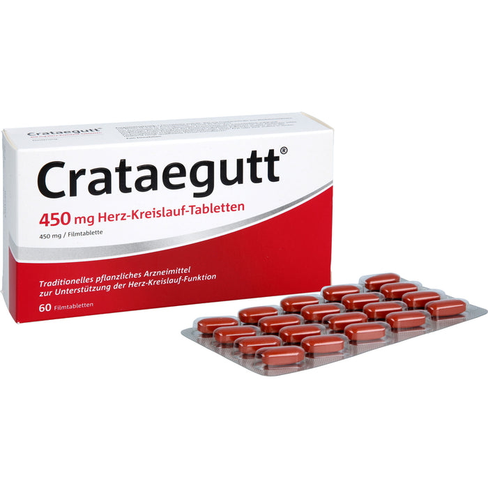 Crataegutt 450 mg Herz-Kreislauf-Tabletten, 60 St. Tabletten