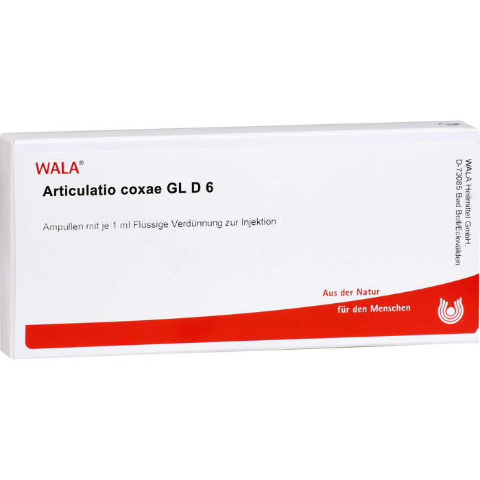 WALA Articulatio Coxae Gl D6 flüssige Verdünnung, 10 St. Ampullen
