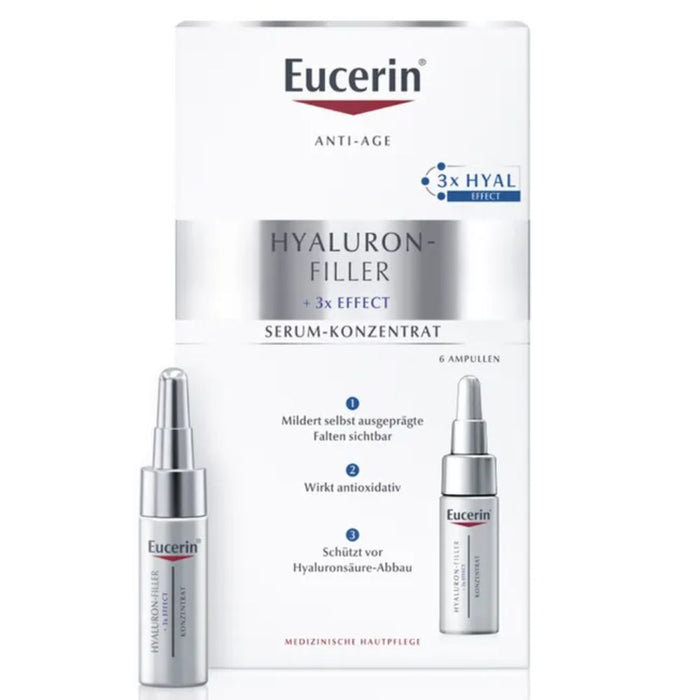 Eucerin Anti-Age Hyaluron-Filler Serum-Konzentrat Ampullen, 6 St. Ampullen
