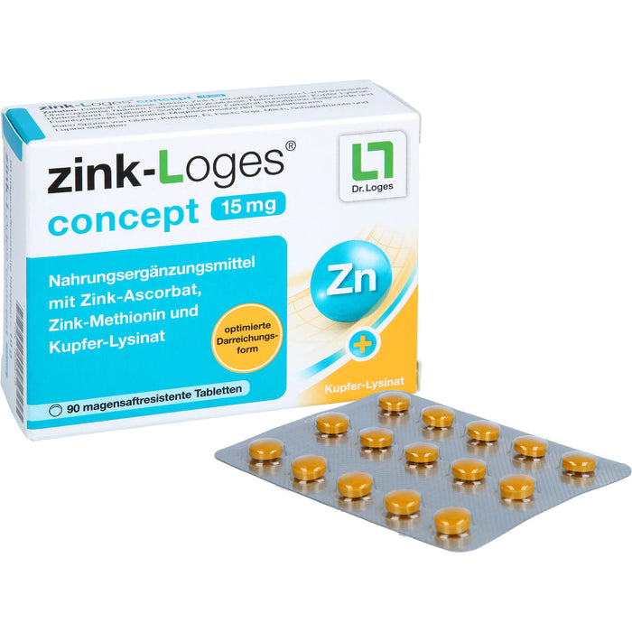 Zink-Loges concept 15 mg Tabletten, 90 St. Tabletten