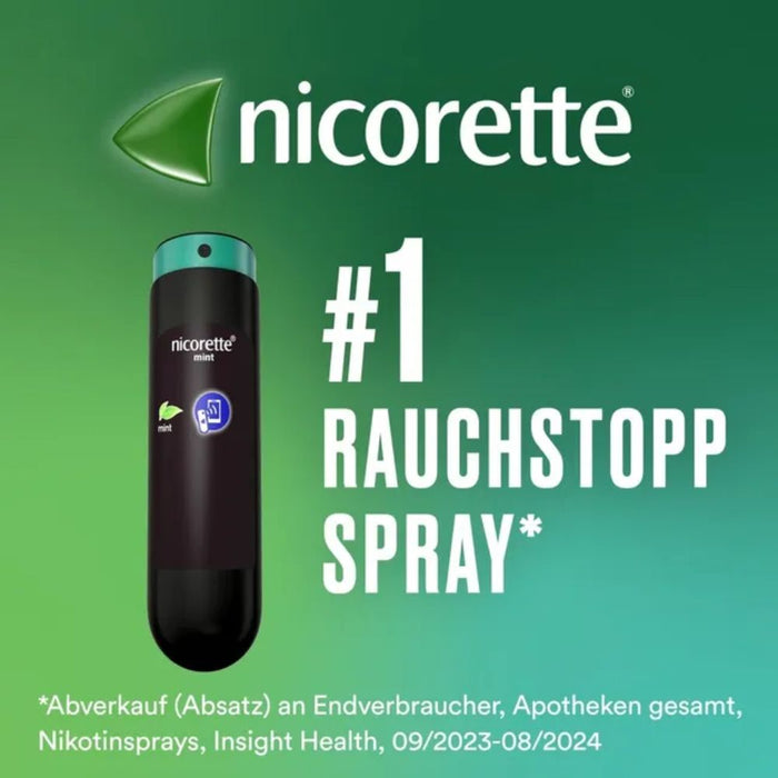 nicorette Mint Spray 1 mg/Sprühstoß, 2 St. Spray