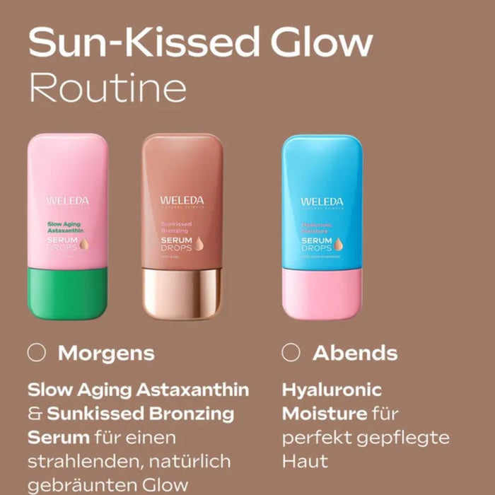 WELEDA Sunkissed Bronzing Serum Drops sofortige Feuchtigkeit & bronzy Glow, 30 ml Lösung