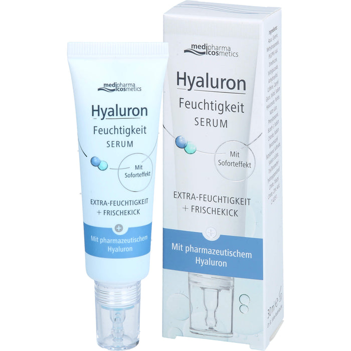 Medipharma Cosmetics Hyaluron Feuchtigkeit Serum Extra-Feuchtigkeit und Frischekick, 30 ml Gel