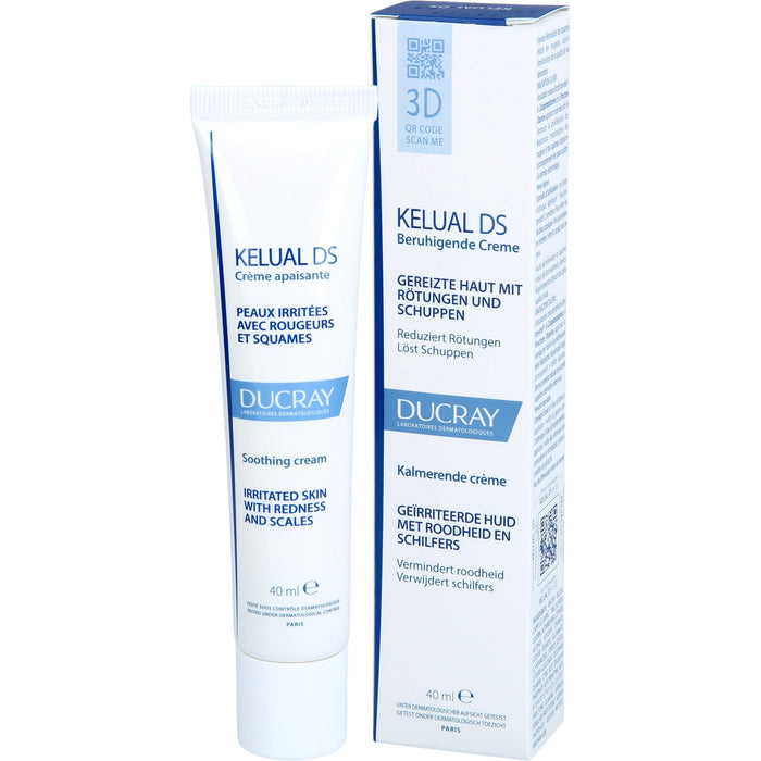 DUCRAY KELUAL DS beruhigende Creme reduziert Rötungen und löst Schuppen, 40 ml Creme