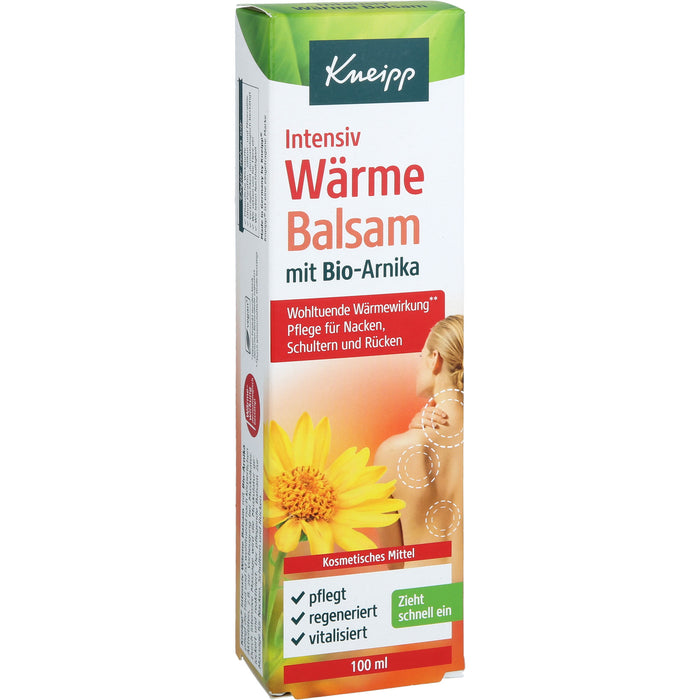 Kneipp Intensiv Wärmebalsam mit Bio-Arnika Pflege für Nacken, Rücken und Schultern, 100 ml Balsam