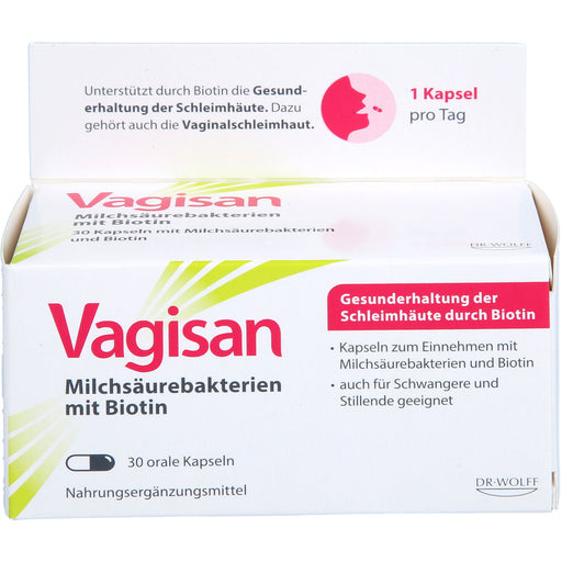 Vagisan Milchsäurebakterien mit Biotin Kapseln, 30 St. Kapseln