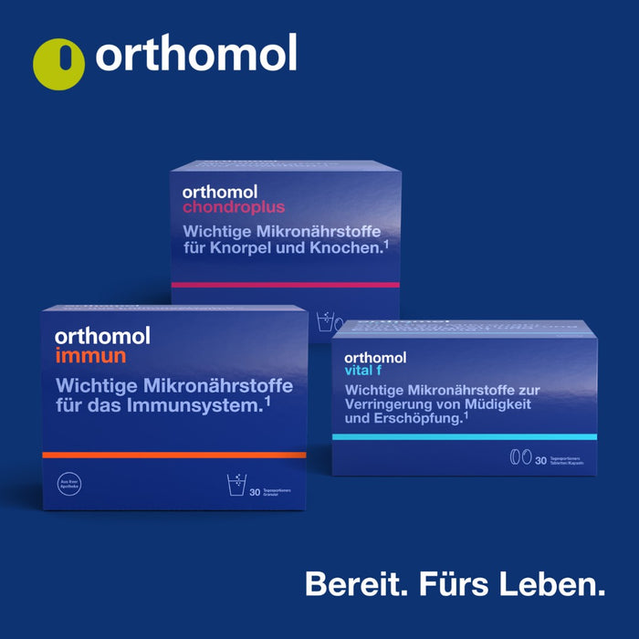 Orthomol Mental - für Gehirn, Konzentration und Gedächtnis - mit Pantothensäure und Omega-3-Fettsäuren - Granulat/Kapseln, 30 St. Tagesportionen