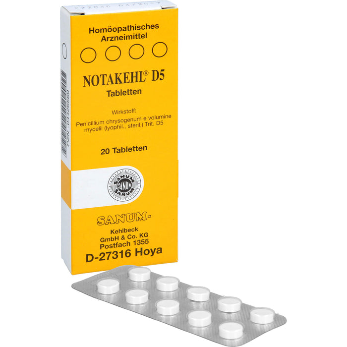 SANUM-KEHLBECK Notakehl D5 Tabletten, 20 St. Tabletten