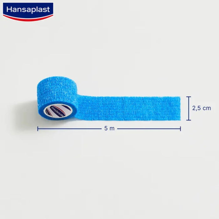Hansaplast Selbsthaft. Fingerverband blau 5mx2,5cm, 1 St. Pflaster