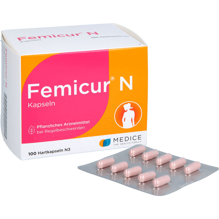 Femicur N Kapseln bei Regelbeschwerden, 100 St. Kapseln