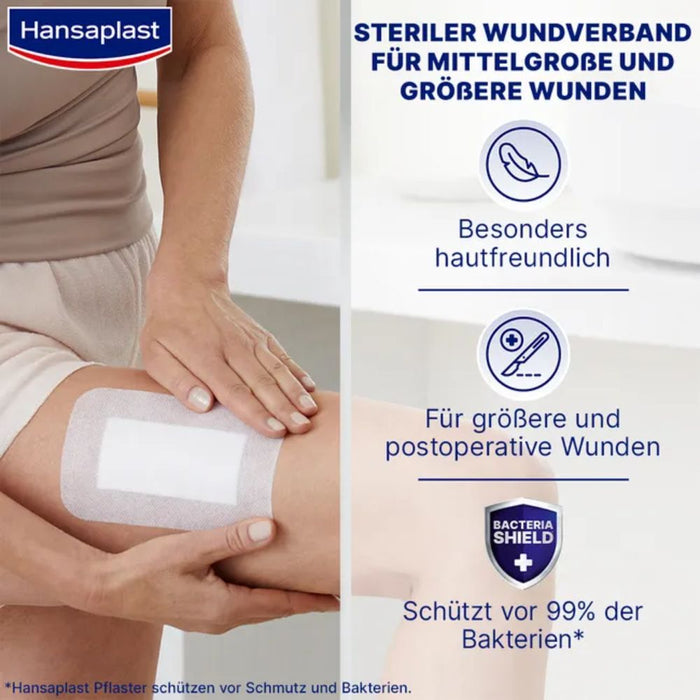 Hansaplast Wundverband Steril Sensitive 10x15cm, 5 St. Pflaster